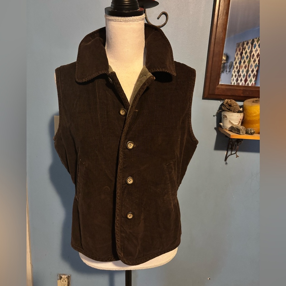 Vintage, Talbots, Reversible, Corduroy Vest